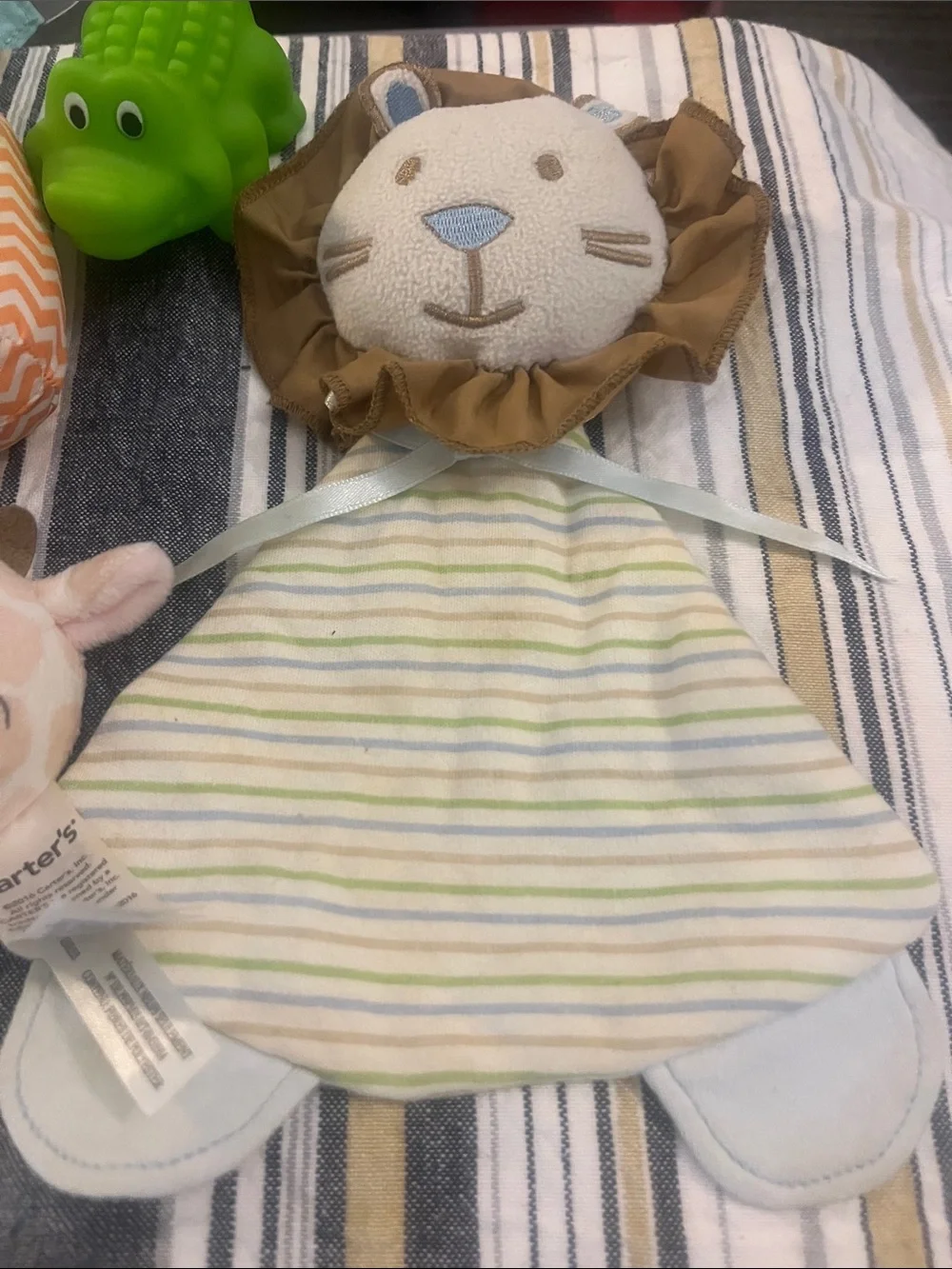Carter's Beige & Pastel Plush Giraffe Lovey with Teething Key Set 6pc #160